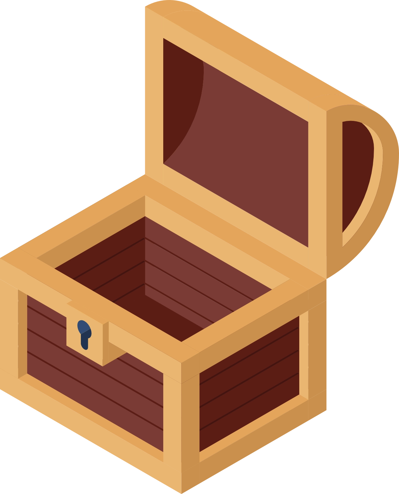 Empty treasure chest